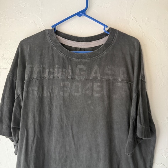 GASP Mens T Shirt Black Heavy Cotton Graphic Print Short Sleeve Athleisure L - Picture 2 of 8